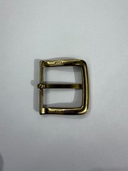 Solid Brass Satin Brass Belt Buckle Made in Italy Fits 1.57&Prime; Belt Strap