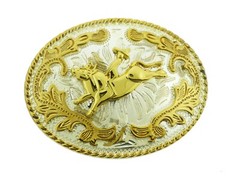 Bull Belt Buckle OX New Men Women Western Cowboy Cowgirl Rodeo Gold Silver Metal