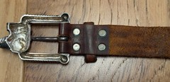 Vintage Barry Kieselstein Cord Sterling Silver Labrador Dog Belt Buckle Bracelet
