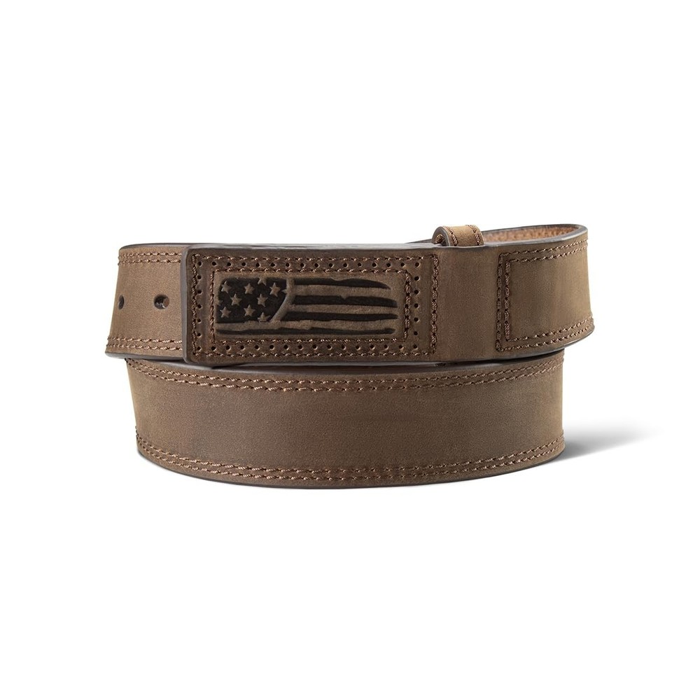 ARIAT Men&rsquo;s Work Belt – Heavy-Duty Leather with Scratchless Covered 38, Brown