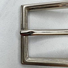 Silver Tone Simple Basic Belt Buckle