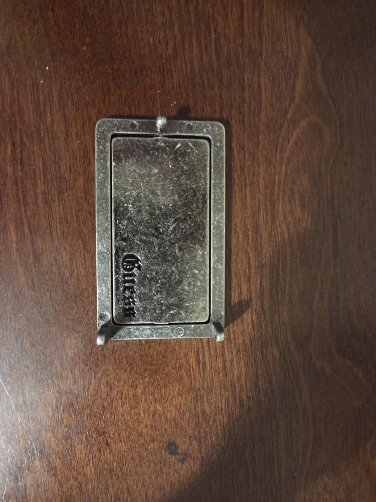 Guess JEANS Belt Buckle reversible black cross