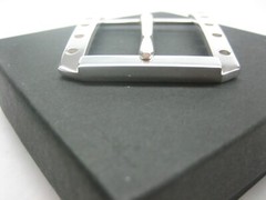 STERLING SILVER 925 BUCKLE AVAILABLE FOR 1&Prime; 1-1/8&Prime; 1-1/4&Prime; 1-3/8&Prime; 1-1/2&Prime; BELTS