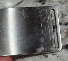 GRIP6 BELT BUCKLE – TITANIUM – CLASIC in NATURAL – 1.5 INCH WIDE – WOMEN and MEN