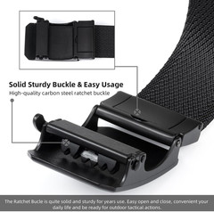 Auto Lock Ratchet Belt for Men | Elegant Dressing Belt Buckle | 1.5&Prime; Wide Elasti