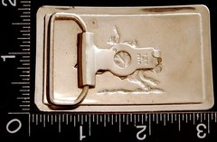 LL22161 VINTAGE **RODEO BULL RIDER** EMBOSSED WESTERN BELT BUCKLE