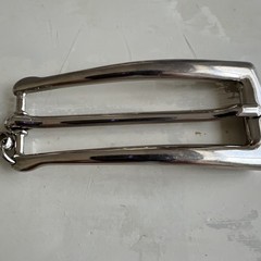 Vintage Gianfranco FERRE STUDIO Silver Belt Buckle Chain Keeper Made in Italy