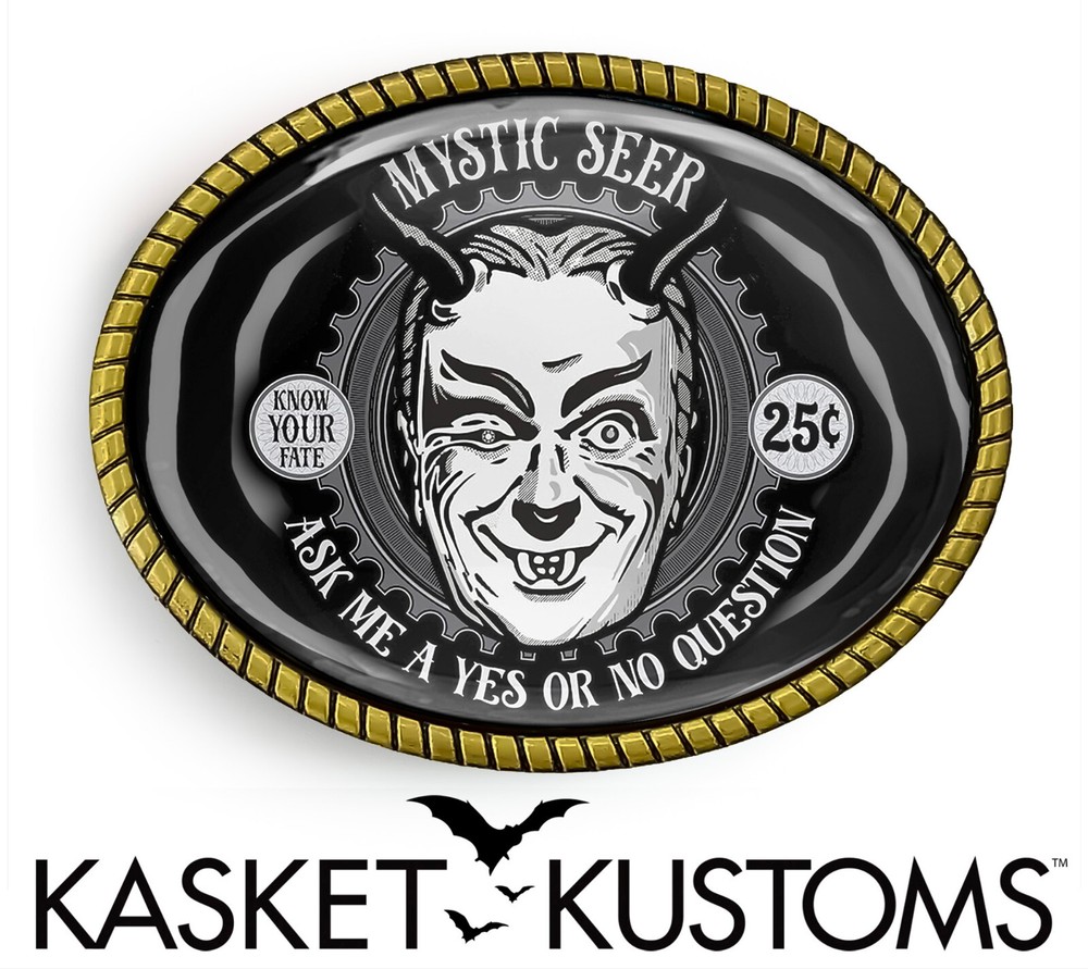Twilight Zone Belt Buckle – Mystic Seer Retro Sci-fi Belt Buckle – 929