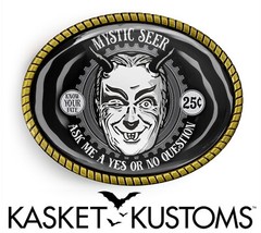 Twilight Zone Belt Buckle – Mystic Seer Retro Sci-fi Belt Buckle – 929