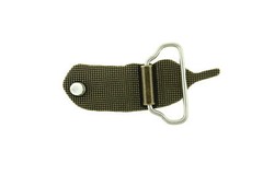 Feather with Green Stone Solid Brass Metal Belt Buckle