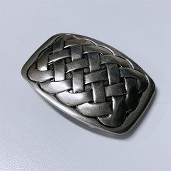 Vintage Silver Plated Cross Knot Solid Brass Belt Buckle BS020SL