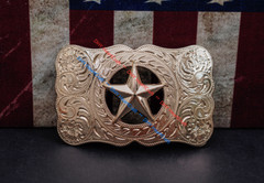 WESTERN COWBOY CHAMPION GLOD TEXAS RANGER STAR RODEO 3D JEANS TROPHY BELT BUCKLE