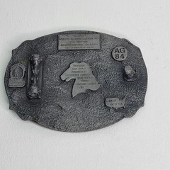 Vintage Arroyo Grande Belt Buckle Mens One Size Cowboy Horse Western Multicolor