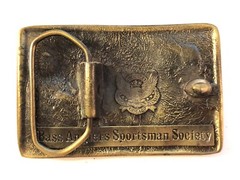 BASS ANGLERS SPORTSMAN SOCIETY BELT BUCKLE MEMBER Rare