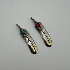 Brass Feather Charm,Necklace DIY Pendants,Keychain Charm,Jewelry Charm lot