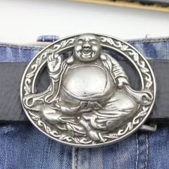Buddha Belt Buckle Antique Silver – Asian Lucky Buckle Antique Style