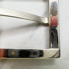 Silver Tone Simple Basic Belt Buckle
