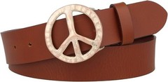 Dark Silver Peace Belt Buckle, Vintage Interchangeable Buckle in Retro Style