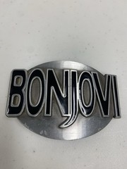 Bon Jovi Rock Music Band Arched Metal Belt Buckle for 1 1/2&Prime; Belt 3 1/2×2 3/8&Prime;