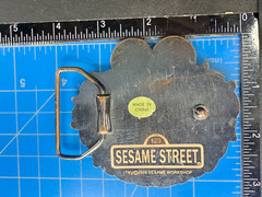 Sesame Street 2009 Cookie Monster Blue Muppet Character Belt Buckle