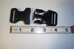 2 X Black plastic triple retention buckles for 1&Prime; belt new w/o tags UTX brand