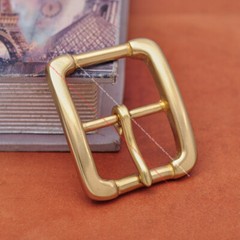 40mm HEAVY DUTY SOLID BRASS COWBOY CENTER BAR BELT BUCKLE LEATHERCRAFTS HARDWARE