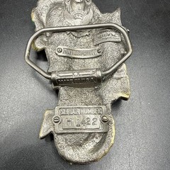 Vintage 1984 Baron Solid Brass Multi-Color “Dragon” #H1422 3” 3D Belt Buckle