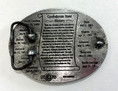 Georgia Oval Belt Buckle 2003 Brass Pewter Made in USA