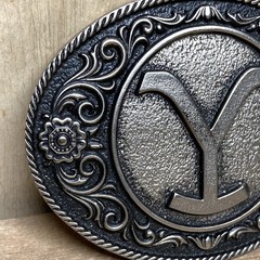 Montana Silversmiths Embellished Y Logo Attitude Belt Buckle
