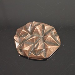 Punk Style Pyramid Textured Belt Buckle in Antique Copper, Craft Interchangeable Buckle