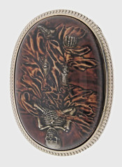 Skull Belt Buckles Skeleton Graveyard Halloween Party Costume Vintage Metal Goth
