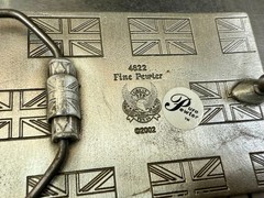 Great Britain Union Flag British Jack United Kingdom G.A.P. Pewter Belt Buckle