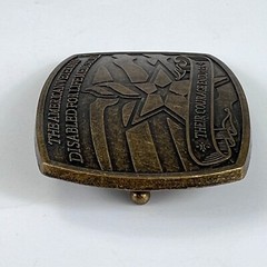 The American Veterans Disabled For Life Memorial Belt Buckle 2007 Sponsor