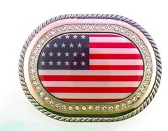 USA United States of America Country Flags Belt Buckles Western Cowboy Rodeo New