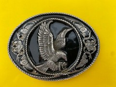 1991 SISKIYOU BELT BUCKLE G-5 EAGLE VERY NICE