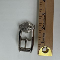 Harley-Davidson Belt Buckle Mens Silver Metal Shield Logo Motorcycles 1.5&Prime;x2.5&Prime;