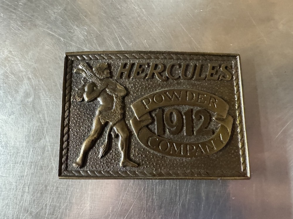 Hercules Powder Company 1912 Belt Buckle Western Americana Special Edition