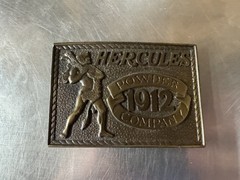 Hercules Powder Company 1912 Belt Buckle Western Americana Special Edition