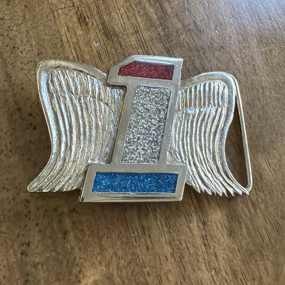 PSS Belt Buckle Red White Blue #1 W/ Wings – ONE OWNER / EXCELLENT