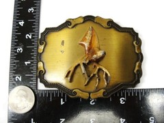 Deer Elk Belt Buckle Raintree Buckle Bronze Tone