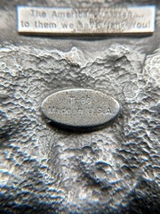 1988 Siskiyou American Veteran Enameled Belt Buckle