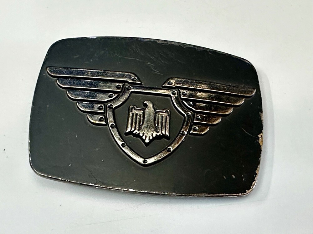 Thunderbird Emblem Logo With Wings 90&rsquo;S Chrome Brand 6172 Belt Buckle