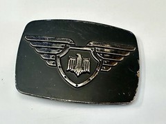 Thunderbird Emblem Logo With Wings 90&rsquo;S Chrome Brand 6172 Belt Buckle