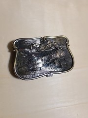 Belt Buckle 1984 Bergamot Brass Works Railroad U-149 Vintage 5473 USA