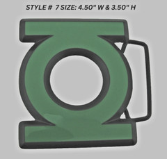 Green Lantern Belt Buckle DC Comics Cosplay Halloween Party Costume Green Emblem