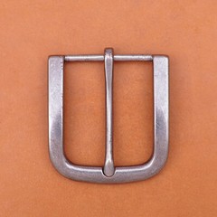 Alloy Prong Pin Clip Buckle Men Leather Belt Replacement Old Silver Belt Buckle