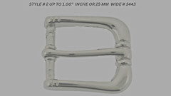 Pin Belt Buckles for Men&rsquo;s Fits 1.0″ inch 25mm Watch Belt Silver Anti Allergic