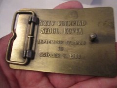 1988 UNITED STATES SHOOTING TEAM BELT BUCKLE – XXIV OLYMPIAD – SEOUL KOREA GW17