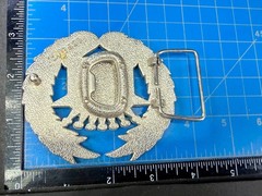 Cadillac Crown Logo Emblem Olive Branches and Flag 90&rsquo;s 187 Inc Belt Buckle