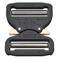 COBRA PRO STYLE Belt Buckle 50mm Quick Release Heavy Duty Aluminium Black
